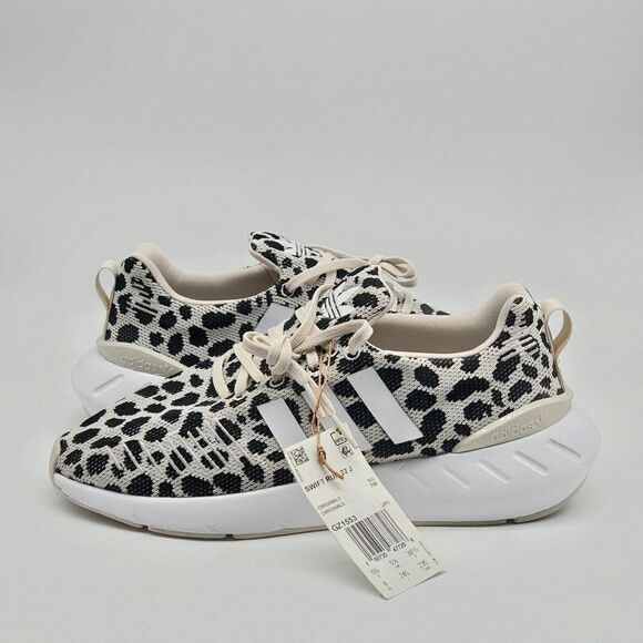 Adidas Swift Run 22 J Leopard Print Men Running Shoes GZ1553 Size 6‎ - Picture 4 of 9